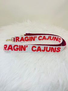 Beaded Or Sequin Cajuns Purse Strap