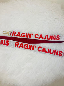 Beaded Or Sequin Cajuns Purse Strap